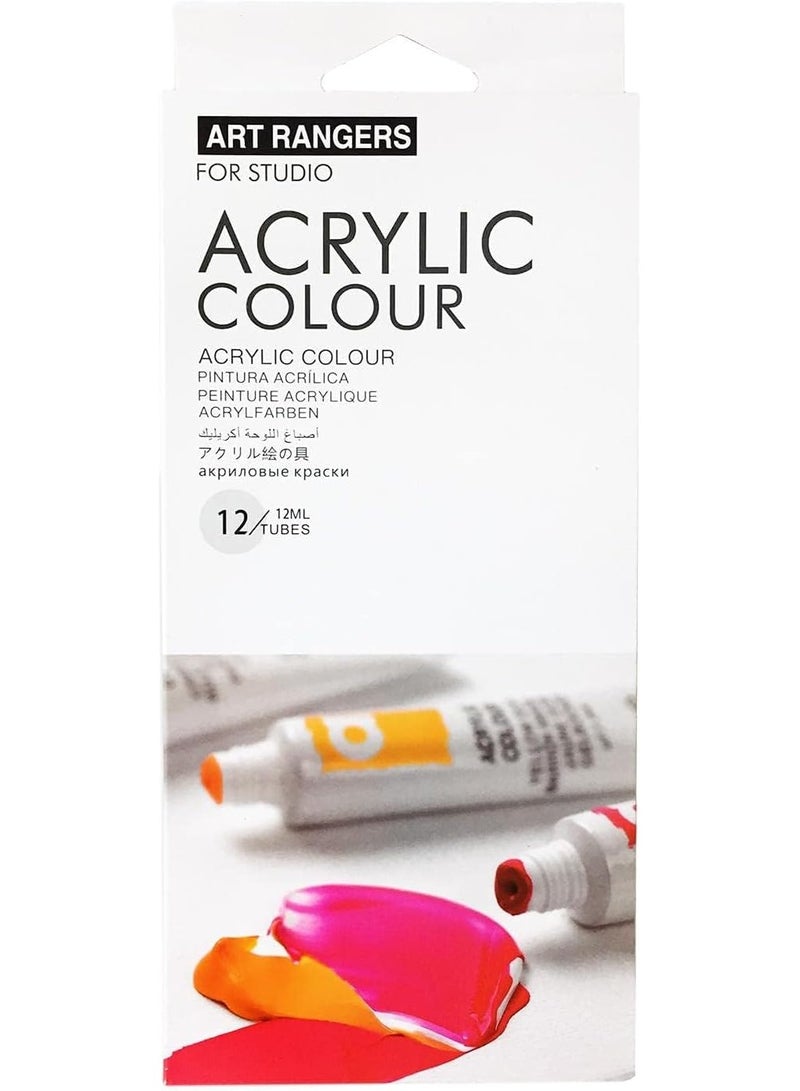 ART RANGERS Art Ranger Acrylic Paint Set - 12 Pcs - Image 4