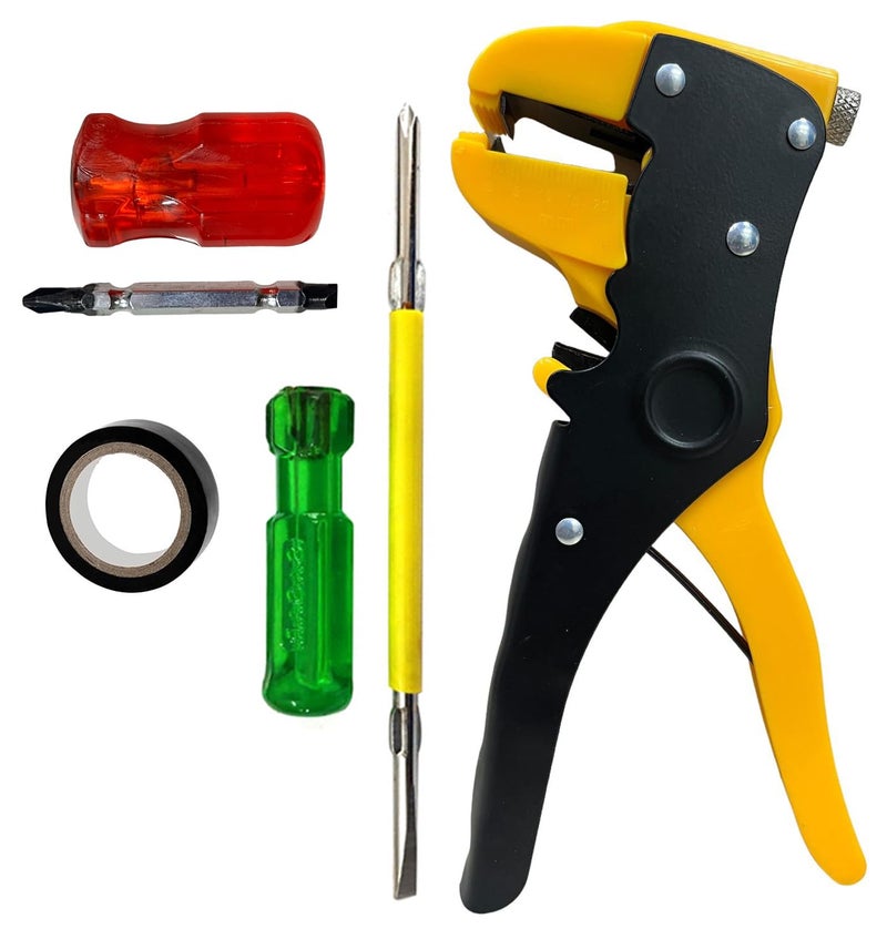 EPITECH MART EPITECH MART Automatic Wire Stripper Stubby Screw Driver 2 in 1 PVC Tape Screw Driver 2 in 1 