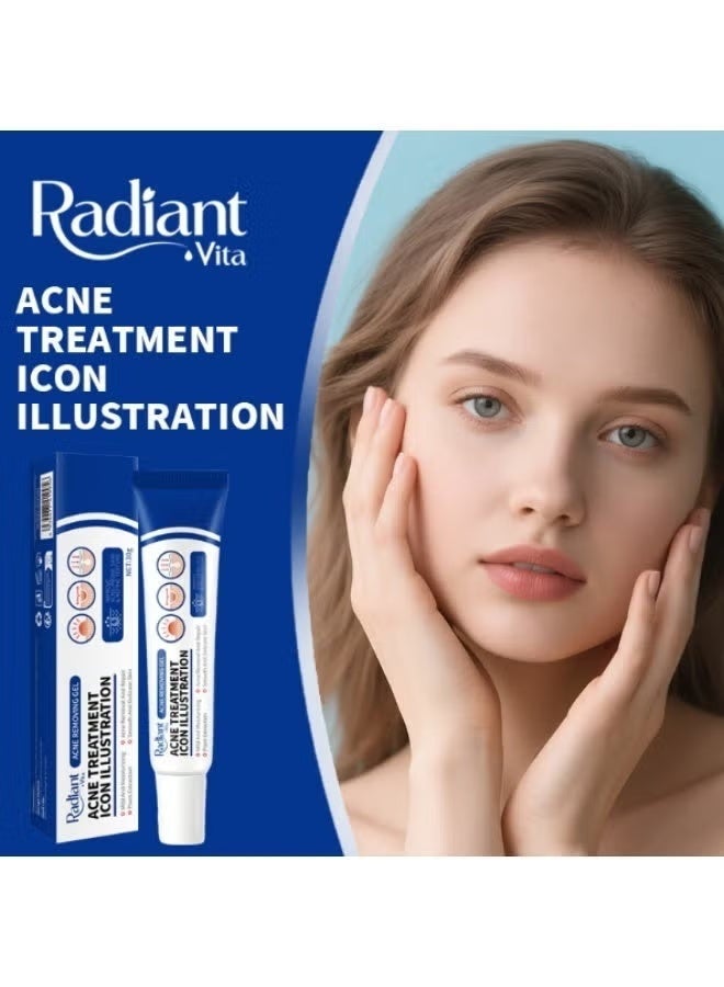 Radiant Acne Treatment Cream Anti Acne Gel Moisturizing For Oily And Acne Prone Skin - Image 5