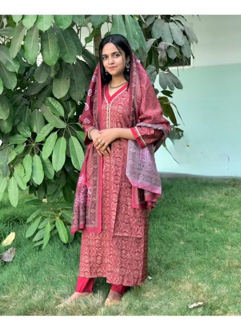 Stitched Salwar Kameez with Dupatta