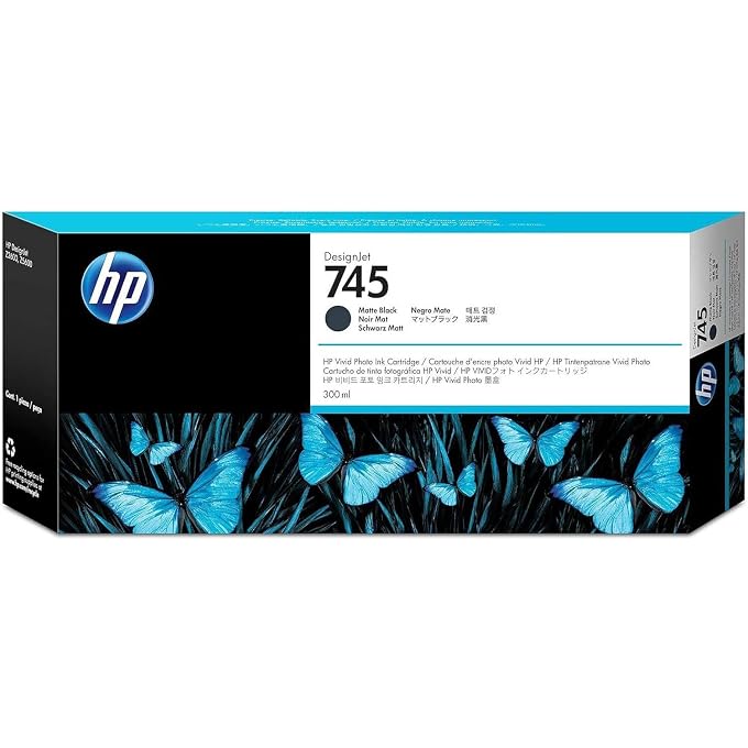 (Hewlett Packard) Original F9K05A 745 300-ml DesignJet Ink Cartridge, Matte Black