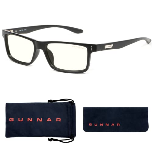 GUNNAR غونار - نظارات قراءة متميزة - تحجب 35% من الضوء الأزرق - فيرتكس، أونيكس، لون شفاف، قوة +1.5 - Image 5
