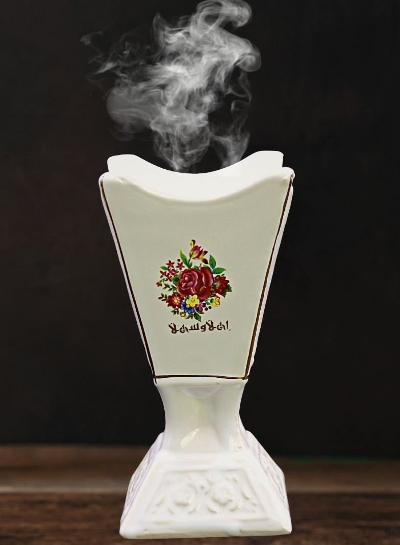 بيكي مبخرة كهربائية تقليدية من البورسلين من بيكي | مبخرة عود بخور | للمكتب والمنزل | صنع في اليابان (ارتفاع 17 سم) - Image 5