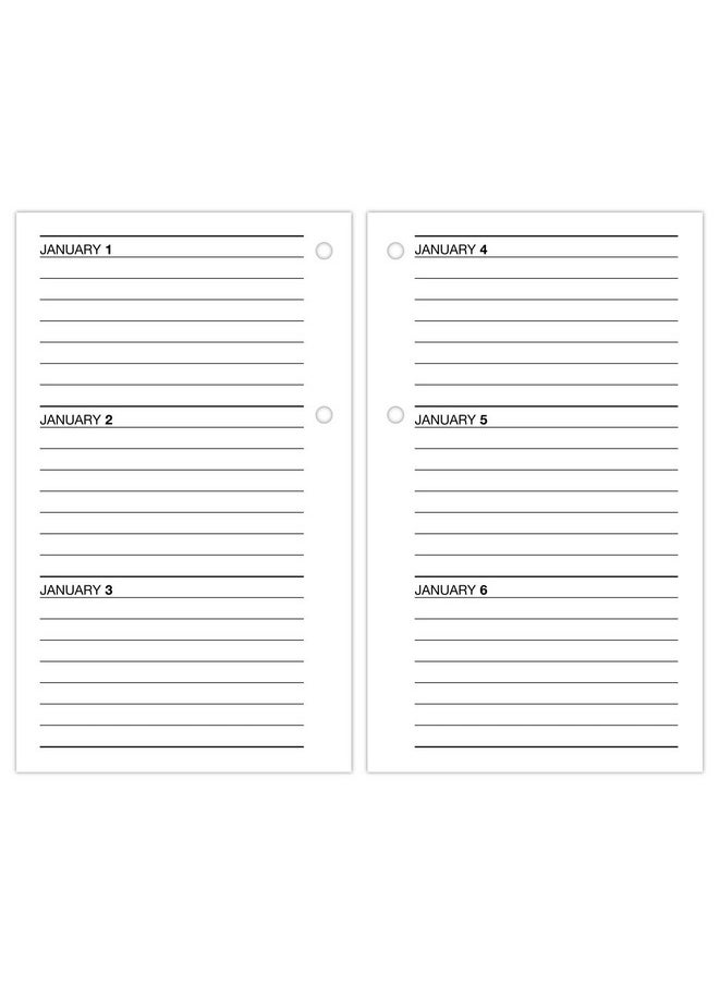 AT-A-GLANCE AT-A-GLANCE 2025 Desk Calendar Refill, Daily, 3-1/2" x 6", Standard, Loose-Leaf (E7175025)  - Image 4