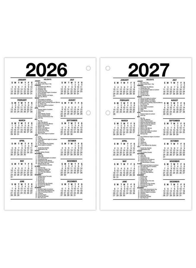 AT-A-GLANCE AT-A-GLANCE 2025 Desk Calendar Refill, Daily, 3-1/2" x 6", Standard, Loose-Leaf (E7175025)  - Image 3