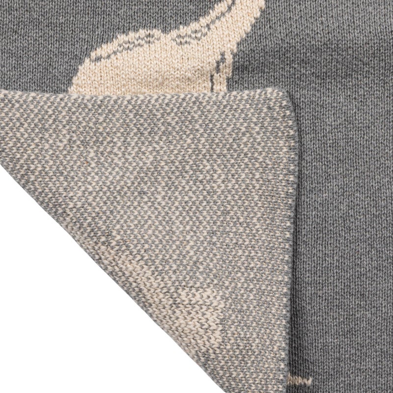 Creative Co-Op Cotton Knit Baby Blanket with Dinosaurs, 40" L x 32" W - Image 4