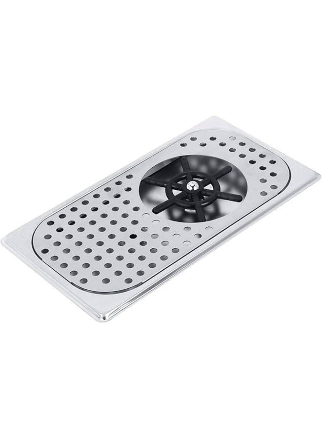 G1/2in Glass Rinser | 114mm Diameter 201 Stainless Steel Cup Washers Faucet Glass Rinser Sink Bottle Washer Milk Tea Cup Washer Cleaner for Bar/Coffee Shop/Restaurant/Hotel - Image 1