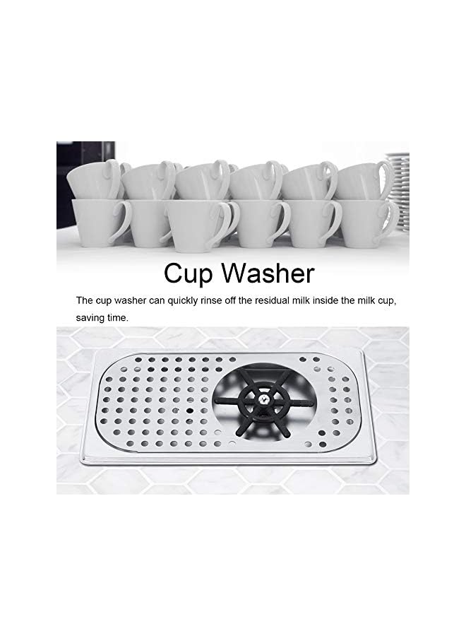 G1/2in Glass Rinser | 114mm Diameter 201 Stainless Steel Cup Washers Faucet Glass Rinser Sink Bottle Washer Milk Tea Cup Washer Cleaner for Bar/Coffee Shop/Restaurant/Hotel - Image 2