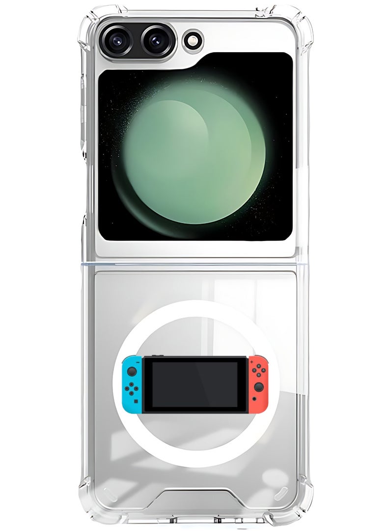 Theodor Magnetic Case for Samsung Galaxy Z Flip 6 Compatible with MagSafe Wireless Charging, Shockproof Phone Bumper Cover Nintendo - Image 1