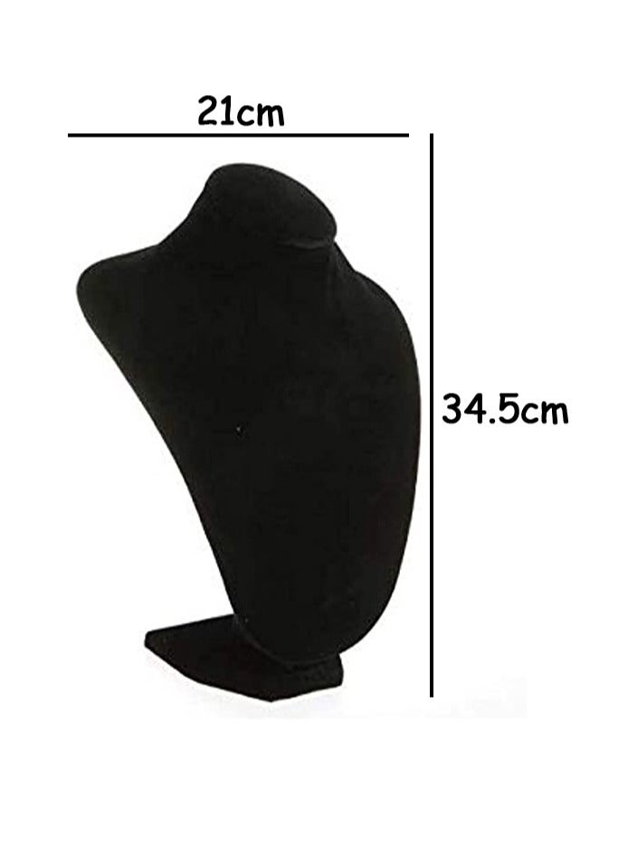 LINGWEI Neck Manniequin Necklace Holder Black 21x34.5cm - Image 5