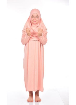 Ihvan Online Ihvan Children's Practical Prayer Dress 8-12 Years Old Neon