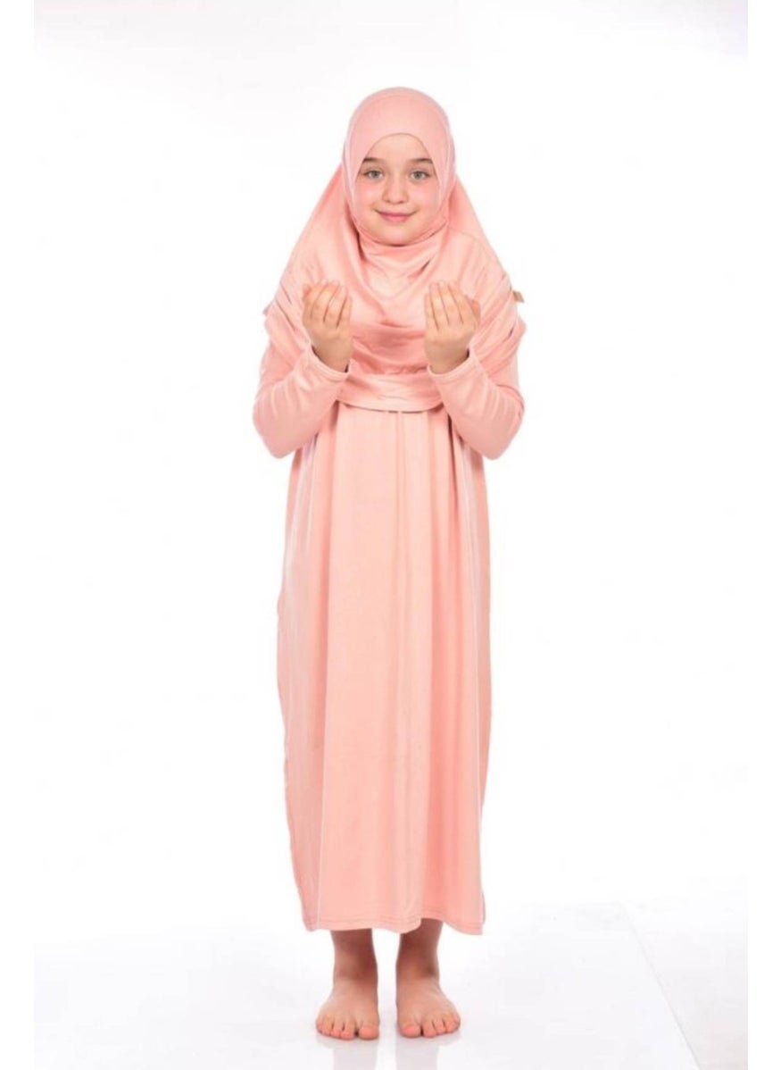 İhvan Online - Ihvan Online Ihvan Children's Practical Prayer Dress 8-12 Years Old Neon - Image 1