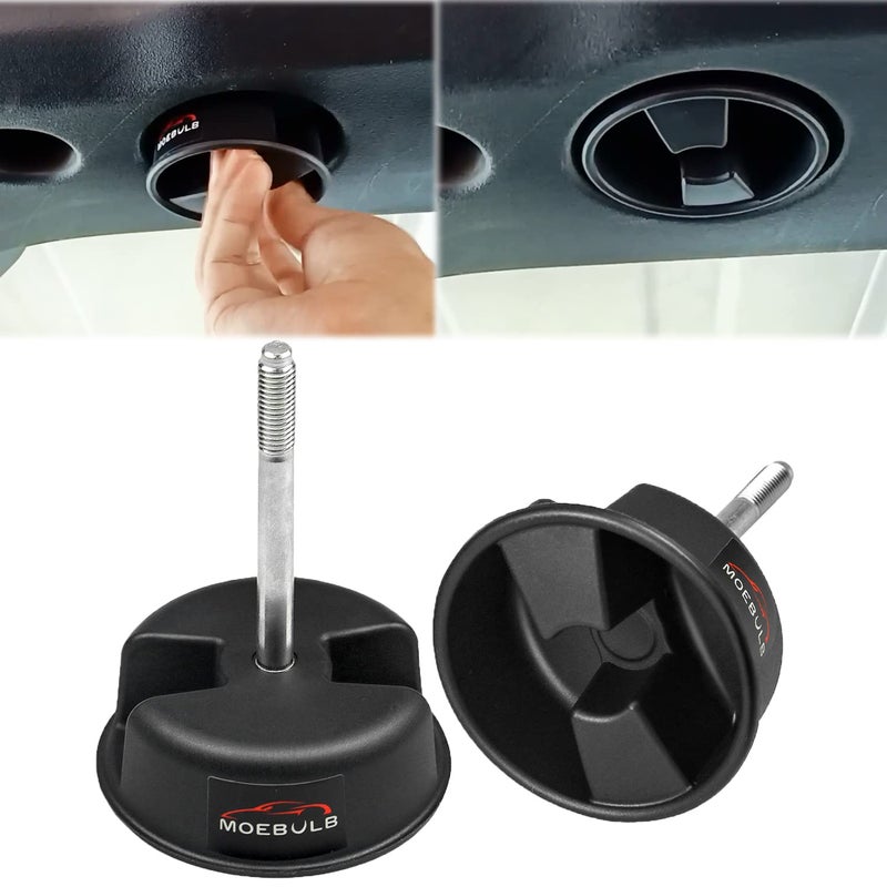 MOEBULB Hardtop Top Hard Panel Mounting Screw Knob 2pcs Compatible with Jeep Wrangler JK 2dr and Unlimited 4dr 2007-2019 - Image 1