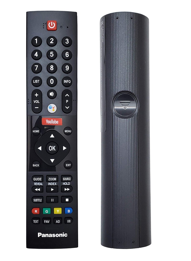 Panasonic Remote Control with Google Assistance Voice Function and Netflix for PANASONIC Android 4K LED TV