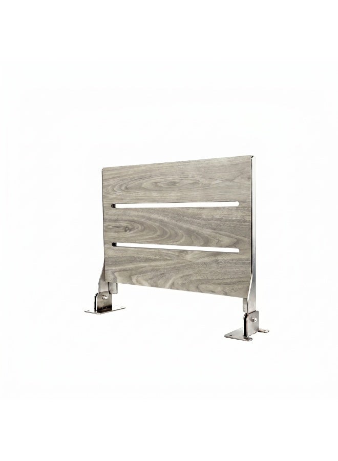 Pura Wall Mounted Folding Shower Seat 30 × 40 cm Heavy Duty Foldable Bathroom Bench with Stainless Steel Frame Waterproof Anti Slip Hygienic Space Saving Shower Chair Supports Up to 120kg - Image 2
