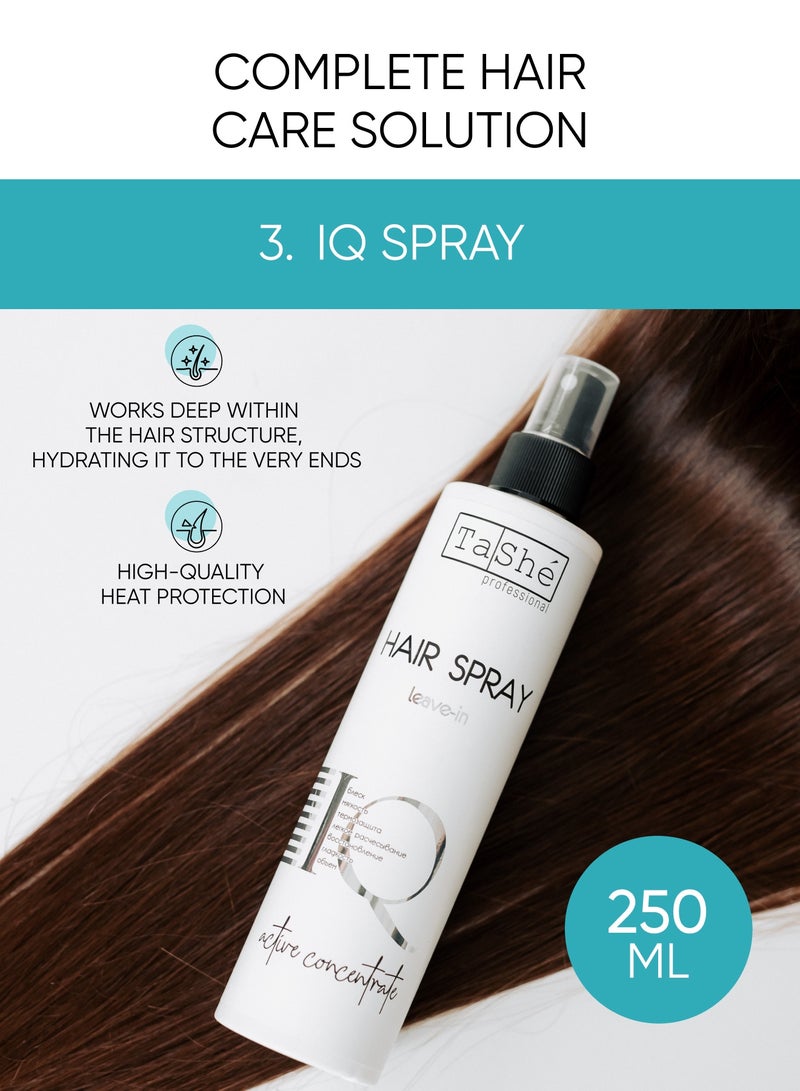 Tashe 3-in-1 Hair Care Set - Peeling Shampoo, Restorative Nourishing Mask & Thermal Protection Spray – Intensive Hydration, Scalp & Hair Treatment  - Image 4