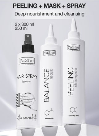 Scalp Peeling, Soothing Mask and Hair Spray Combo
