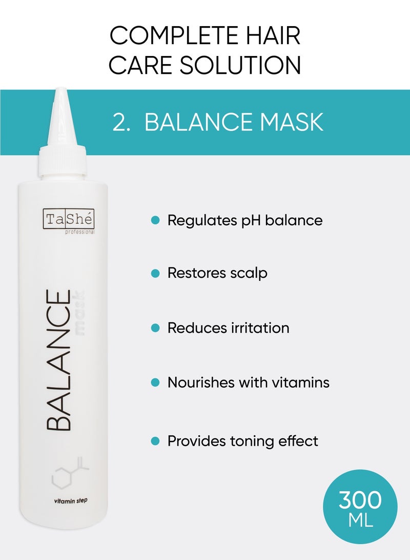 Tashe 3-in-1 Hair Care Set - Peeling Shampoo, Restorative Nourishing Mask & Thermal Protection Spray – Intensive Hydration, Scalp & Hair Treatment  - Image 3