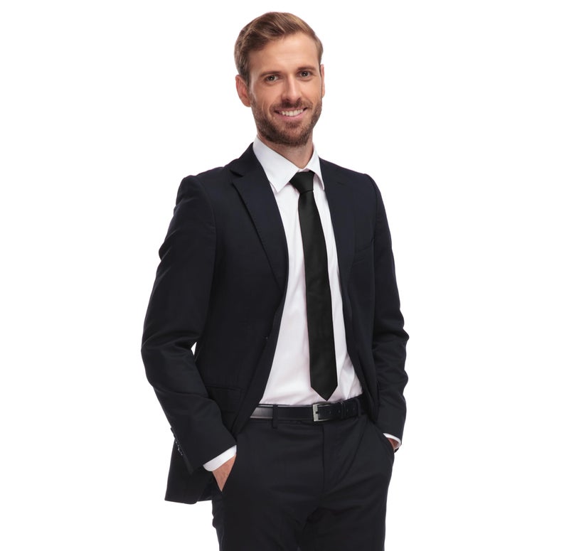 trilece Ties for Men - Mens Black Tie - Men's Solid Color Ties - Formal Neckties for Men - Neck Tie for Man (Black) - Image 3