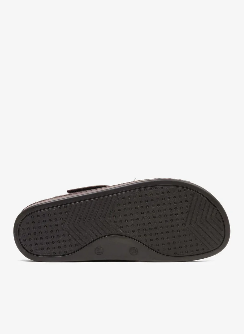Comfort Plus  Comfort Plus Men's Al Waha Textured Slip-On Arabic Sandals Brown for Men | Best Price UAE