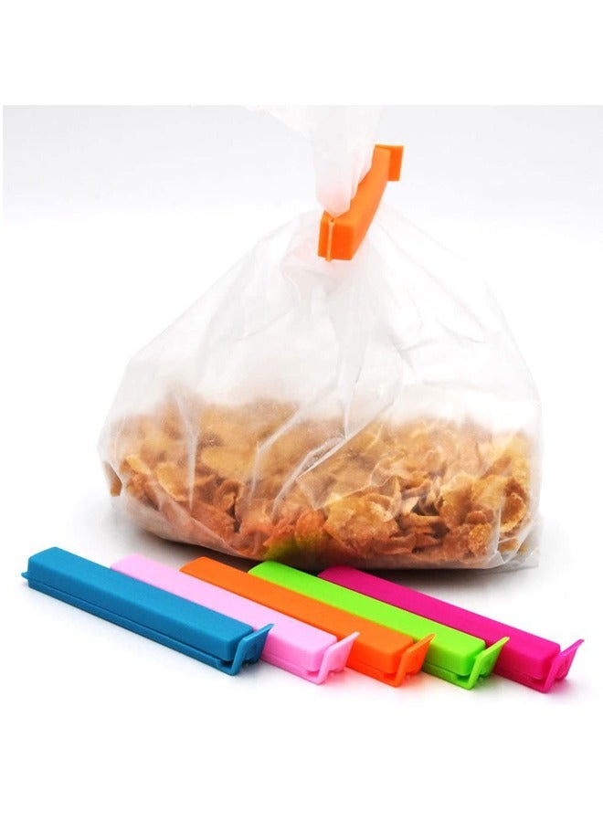 GUSGU Plastic Sealing Clips for Food Bags 30 pcs Colorful Reusable Snack Bread Bag Clamp Fresh Keeping Clips for Kitchen Food Storage Organization Daily Use - Image 5
