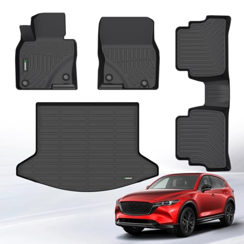 ANBINGO® for Mazda CX-5 Floor Mat & Cargo Liner, 2017-2025, Sport/Touring/Carbon Edition/Carbon Edition Turbo/Grand Touring/Grand Touring Reserve/Signature, TPE All Weather CX5 Mats Set - Image 1