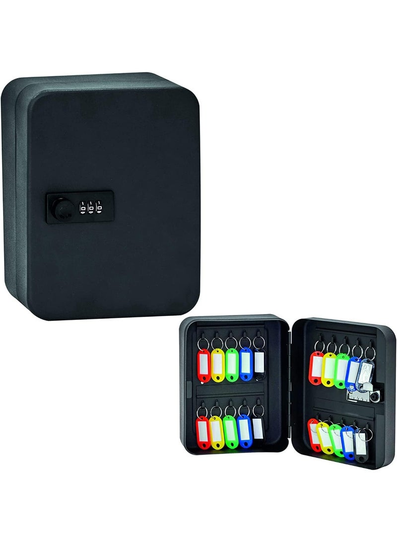 Relex Key Safe Storage Cabinet with 3 Digit Combination Lock 20, Fixings and Key Tags Included - Wall Mounted Security Solution for your Home or Office - Image 1