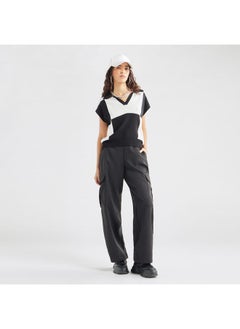 FAV Solid Relaxed Fit Pants with Pockets  - Image 2