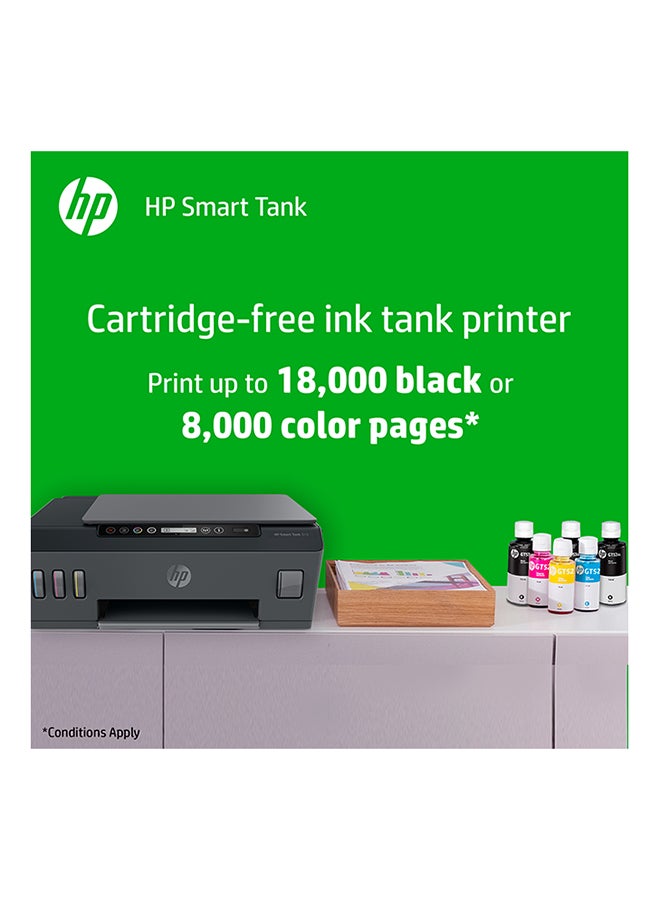 HP طابعة سمارت تانك 519 لاسلكية من إتش بي بتصميم الكل في واحد، مزودة بوظائف الطباعة، والمسح الضوئي، والنسخ ويمكنها طباعة ما يصل إلى 18000 صفحة باللون الأسود أو 8000 صفحة بالألوان - بلون أحمر/أبيض طراز [3YW73A] أبيض/أسود/أحمر - Image 3
