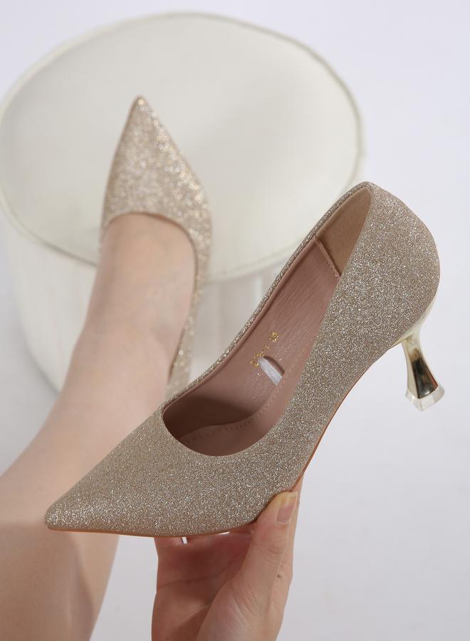 سنيك ايه بيك كعب عالٍ مدبب لامع - Image 3