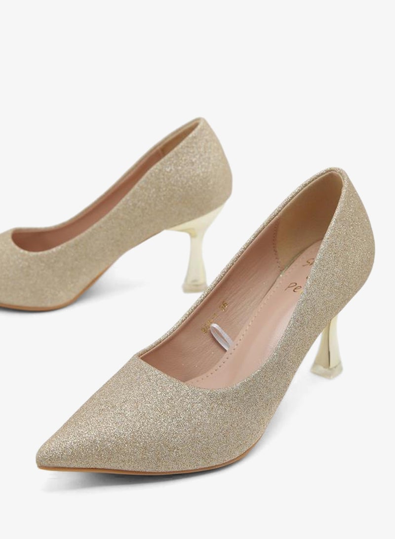 سنيك ايه بيك كعب عالٍ مدبب لامع - Image 4