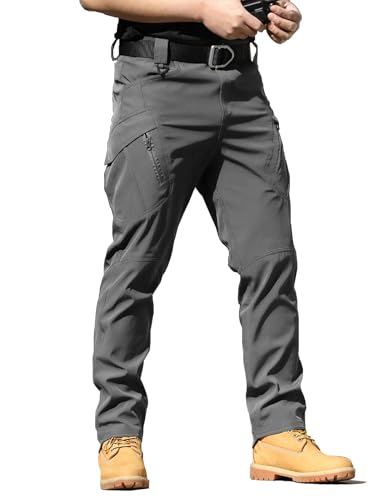AUTIWITUA Mens Tactical Cargo Pants Water Resistant Lightweight Hiking Pants Outdoor Work Pants with Multi PocketsNo Belt - Image 1