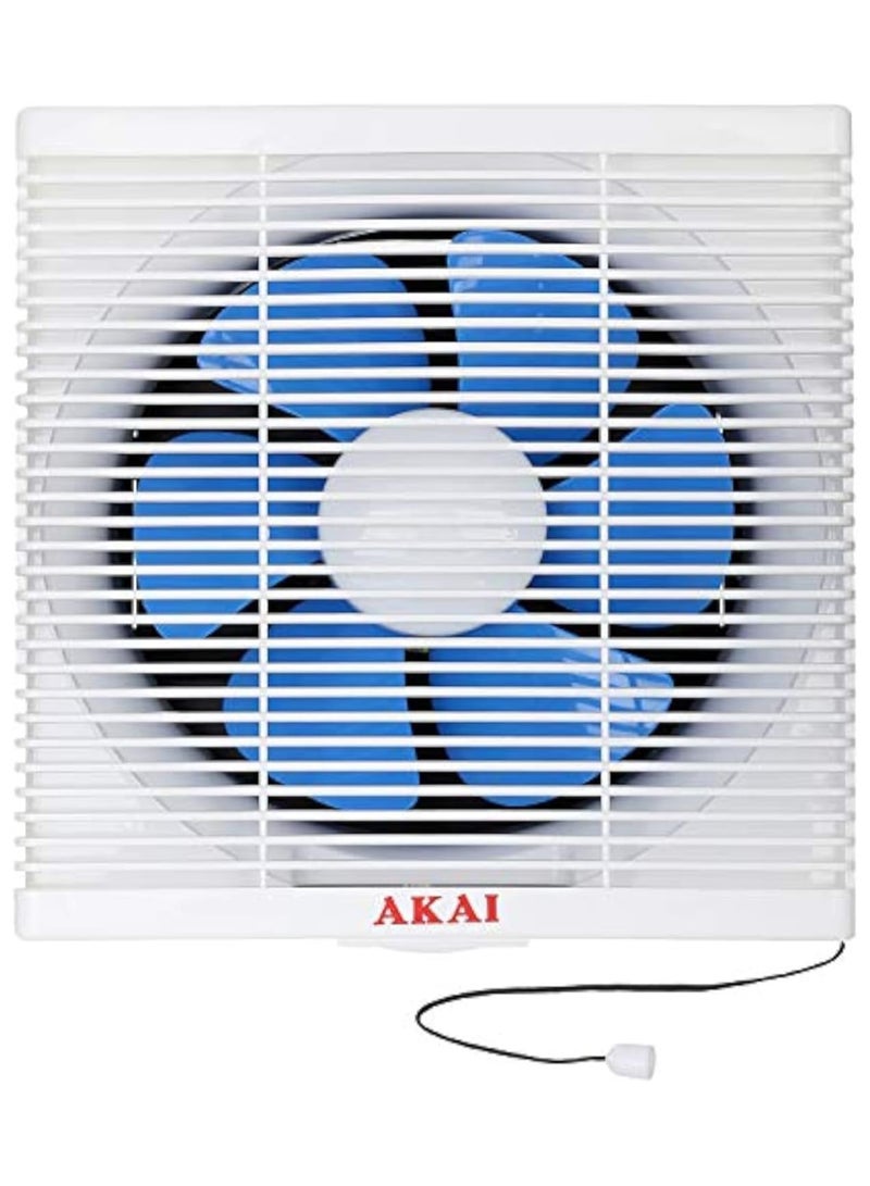 اكاي بروفيشنال شفاط هواء ak-12 من اكاي، 30 سم، أبيض وأزرق - Image 1