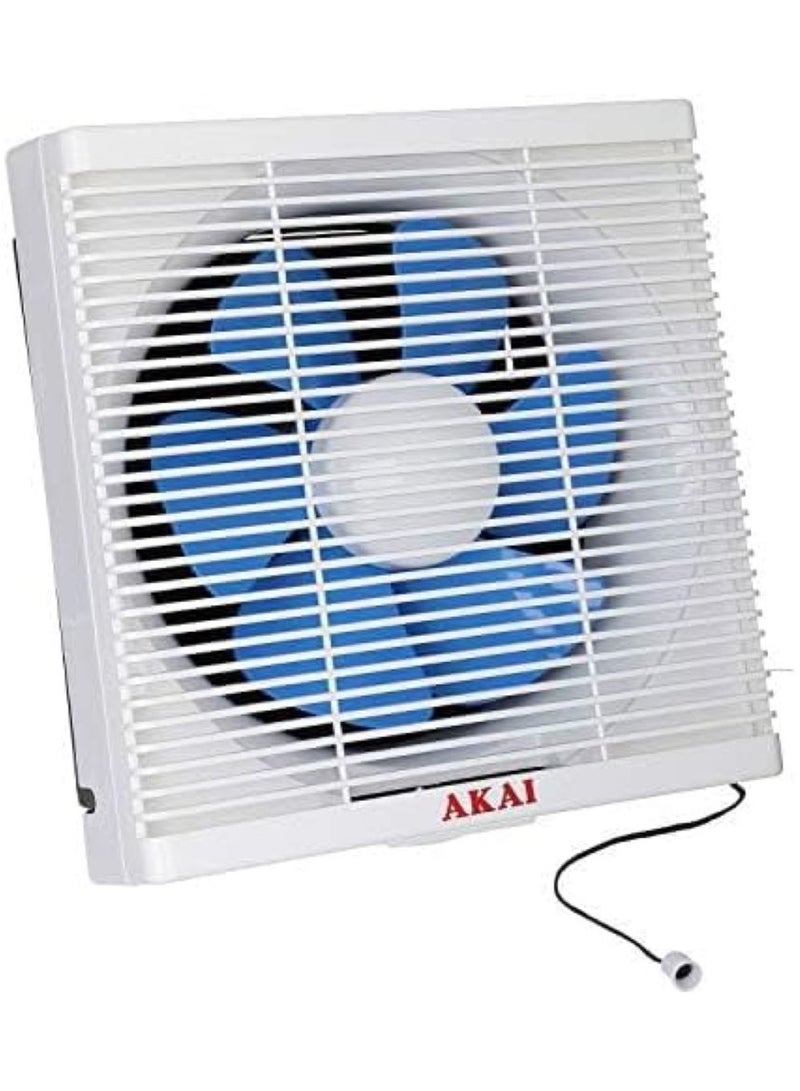 اكاي بروفيشنال شفاط هواء ak-12 من اكاي، 30 سم، أبيض وأزرق - Image 2