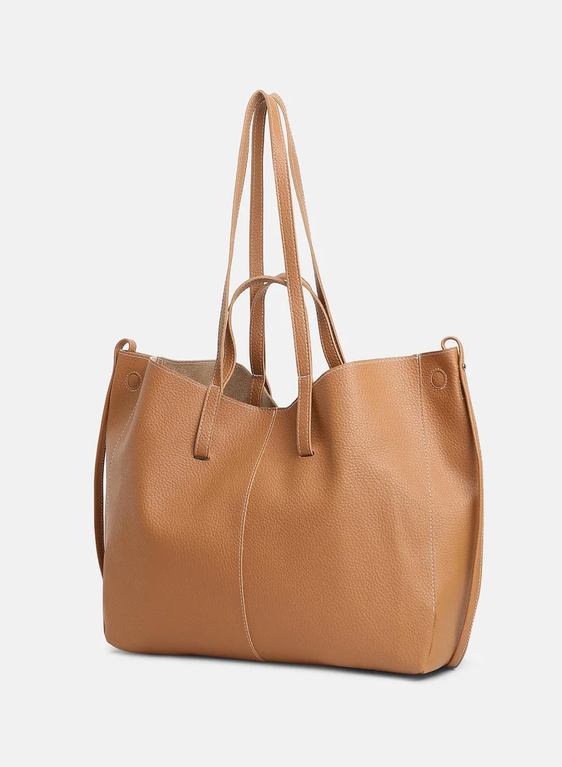 Haute Sauce Solid Zip Lock Regular Vegan Leather Hand Bag For Women