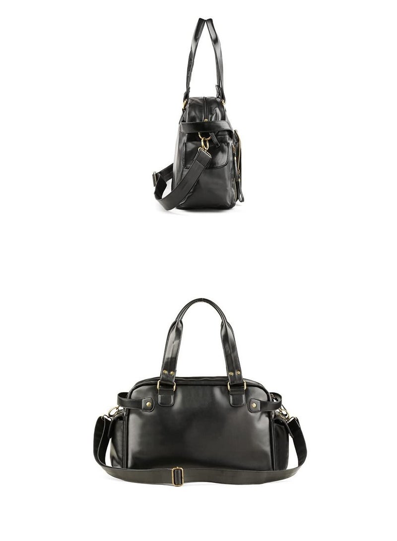 Y&D Leather Duffel Bag Full Grain Travel Weekend Gym  - Image 5