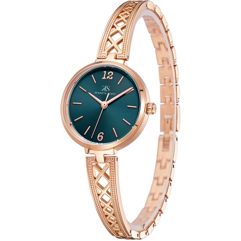 كينيث سكوت ساعة نسائية بعقارب من خليط معدني - -  مم - Image 2