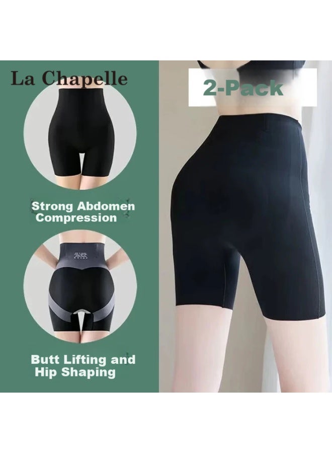 La Chapelle 2-pack High Waist Shaping Tummy Control Lifting Shapewear Panties Postpartum Waist Trainer Yoga Safety Shorts - Image 1