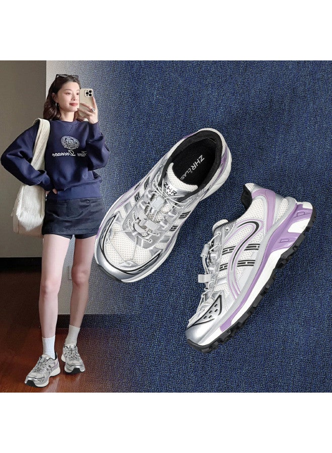 ZHR Buckle Strap】chunky Platform Dad Shoes Women, 2025 Spring Outdoor Casual Sneakers, Versatile Women's Shoes - Image 2