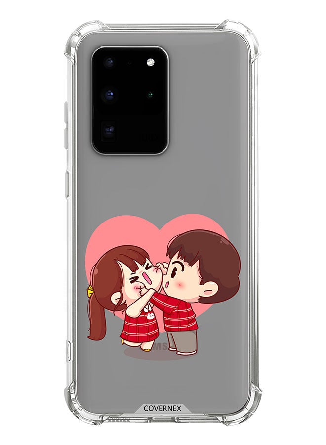 Covernex Shockproof Protective Case Cover For Samsung Galaxy S20 Ultra Cute Boy Cheek Pinching - Image 1