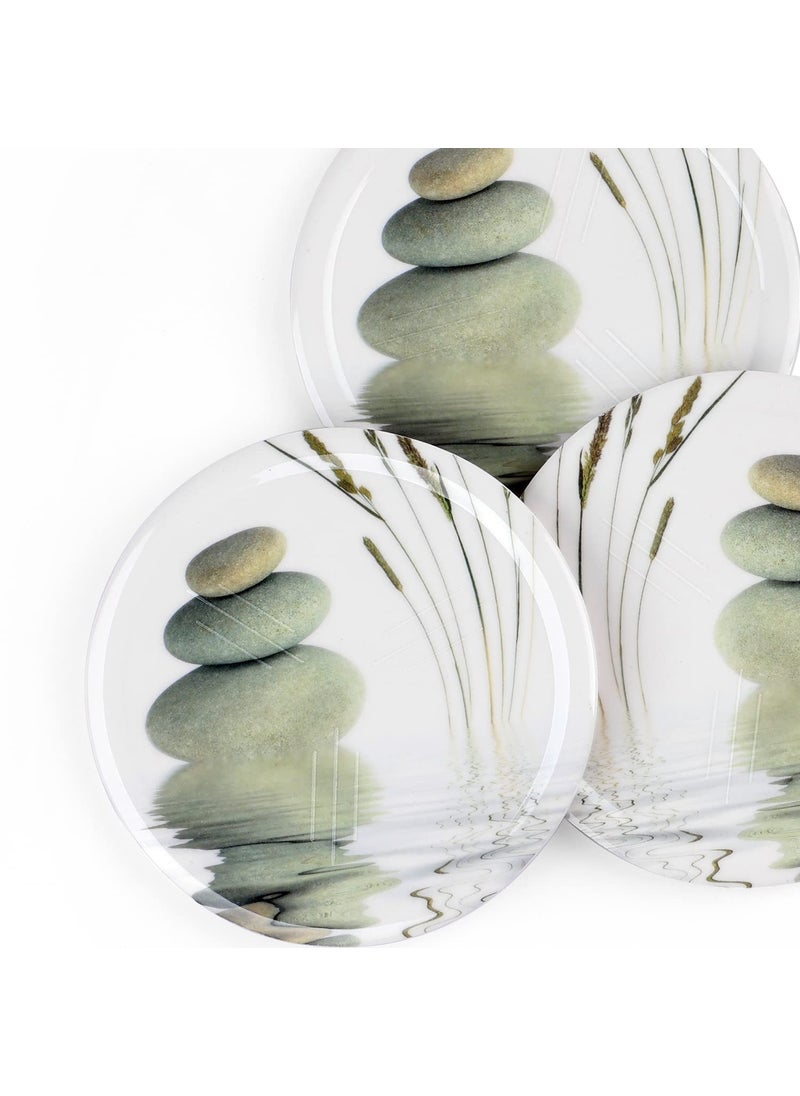 Superware Superware | Food Grade Melamine | Coaster Set – Zen (6 nos.) | Serveware, Tableware, Stain Free, Glazed Finish  - Image 2