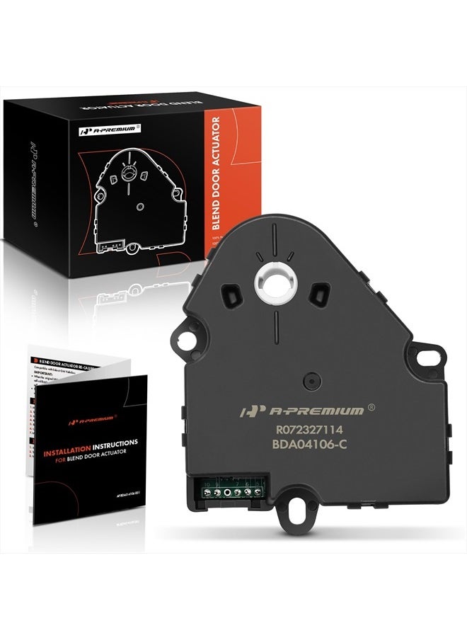 A-Premium - HVAC Blend Door Actuator Compatible with Buick, Chevy, Cadillac, GMC, Hummer, Isuzu, Olds & Pontiac Vehicles - 1994-2014 - Silverado, Sierra, and More - Replaces 89018365, 52402588 - Image 1