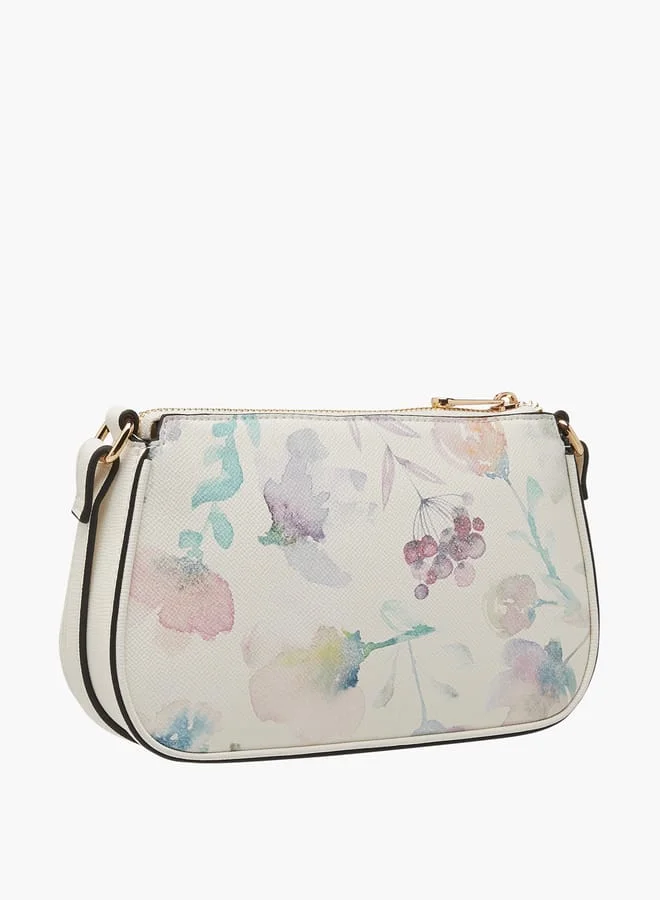 Celeste Women Floral Print Crossbody Bag with Adjustable Strap