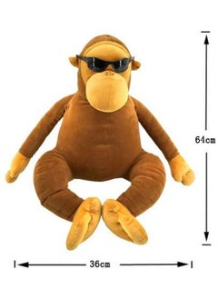 NIBEMINENT Plush Stuffed Monkey Figure 36x64cm  - Image 4