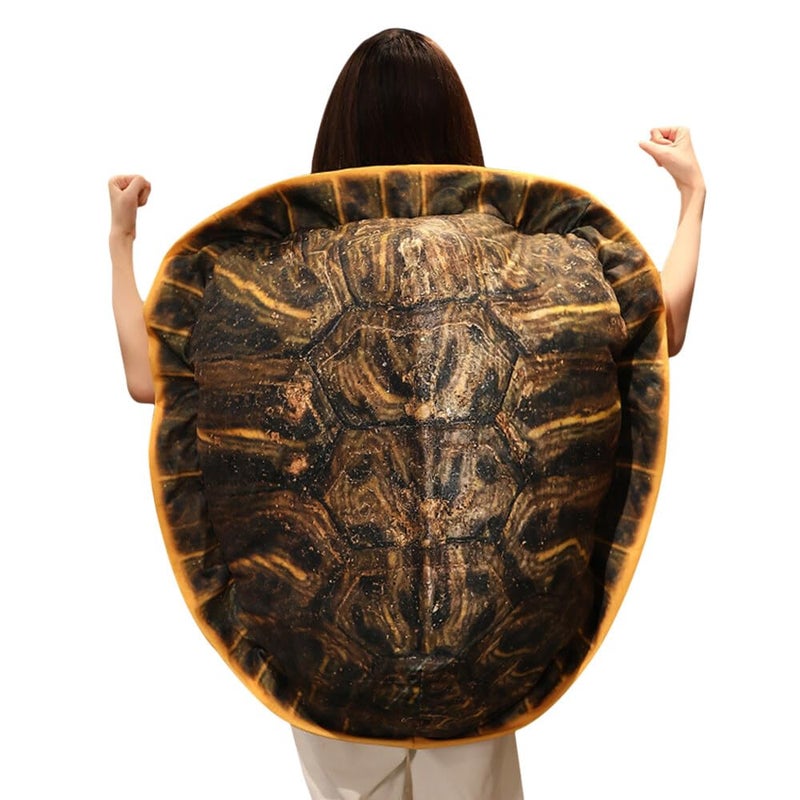 CARTBAE 39.3IN Funny Wearable Turtle Shell Pillows Creativity Turtle Pillow Sea Tortoise Animal Costume Creative Gift for Party Decor - Image 1