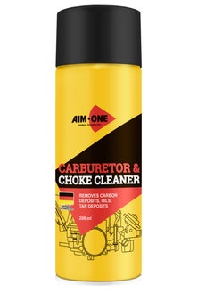 AIM-ONE Aim One Carburetor & Choke Cleaner 200ml - Removes Carbon Deposits - Oils - Tar Deposits 
