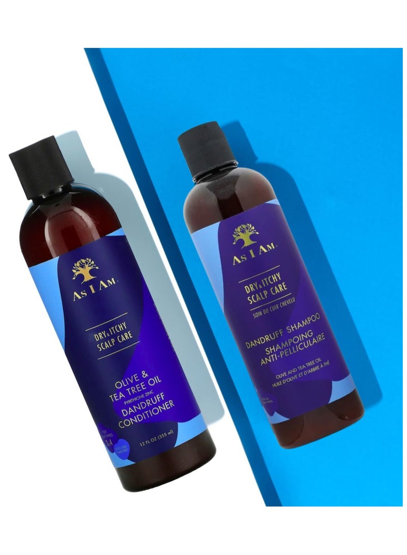 آز أي آم شامبو للعناية بفروة الرأس الجافة والحكة مع زيت الزيتون وشجرة الشاي - 12 أونصة - Image 4