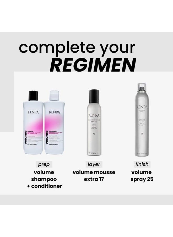 Kenra Volume Spray 25 50% | Super Hold Finishing & Styling Hairspray | Flake-free & Fast-drying | Wind & Humidity Resistance | All Hair Types | 16 oz