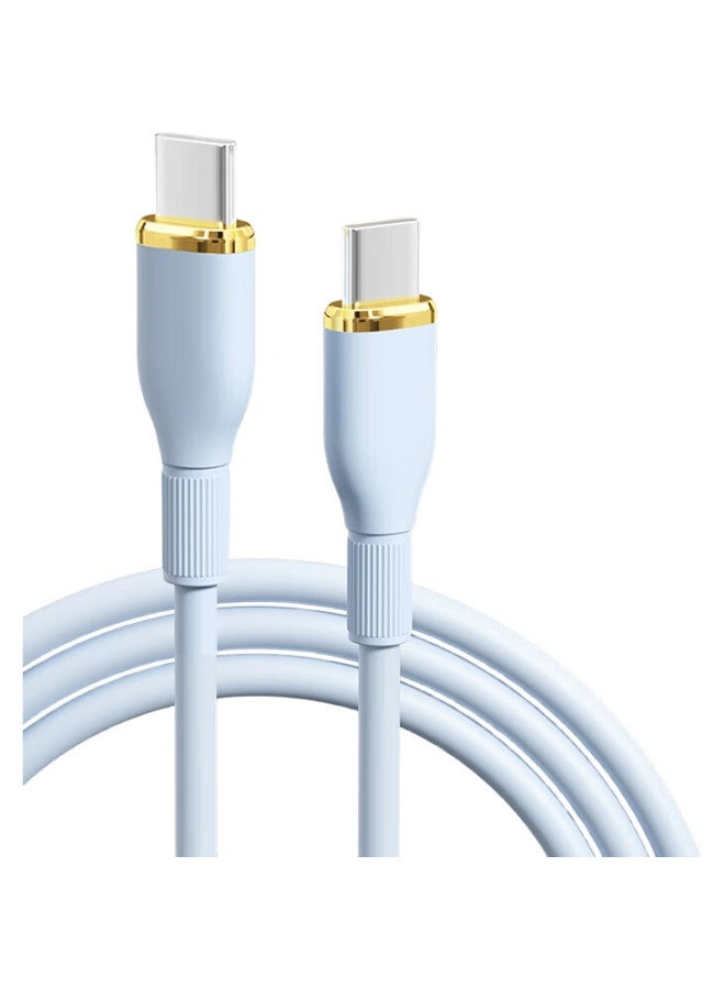 Zitai Iphone 16/15 Data Cable, Double-Ended Type-C Pd60W Fast Charging Cable, C To C Charging Cable For Ipad/Macbook, Laptop, Huawei Phone, 1 Meter, Jinbei, Blue - Image 3