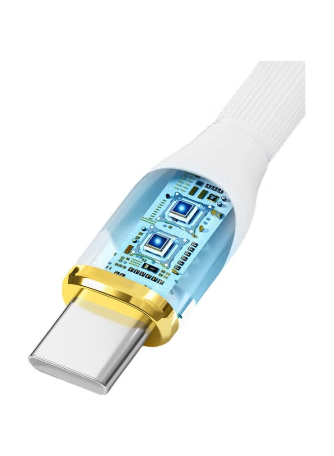 Zitai Iphone 16/15 Data Cable, Double-Ended Type-C Pd60W Fast Charging Cable, C To C Charging Cable For Ipad/Macbook, Laptop, Huawei Phone, 1 Meter, Jinbei, Blue - Image 1